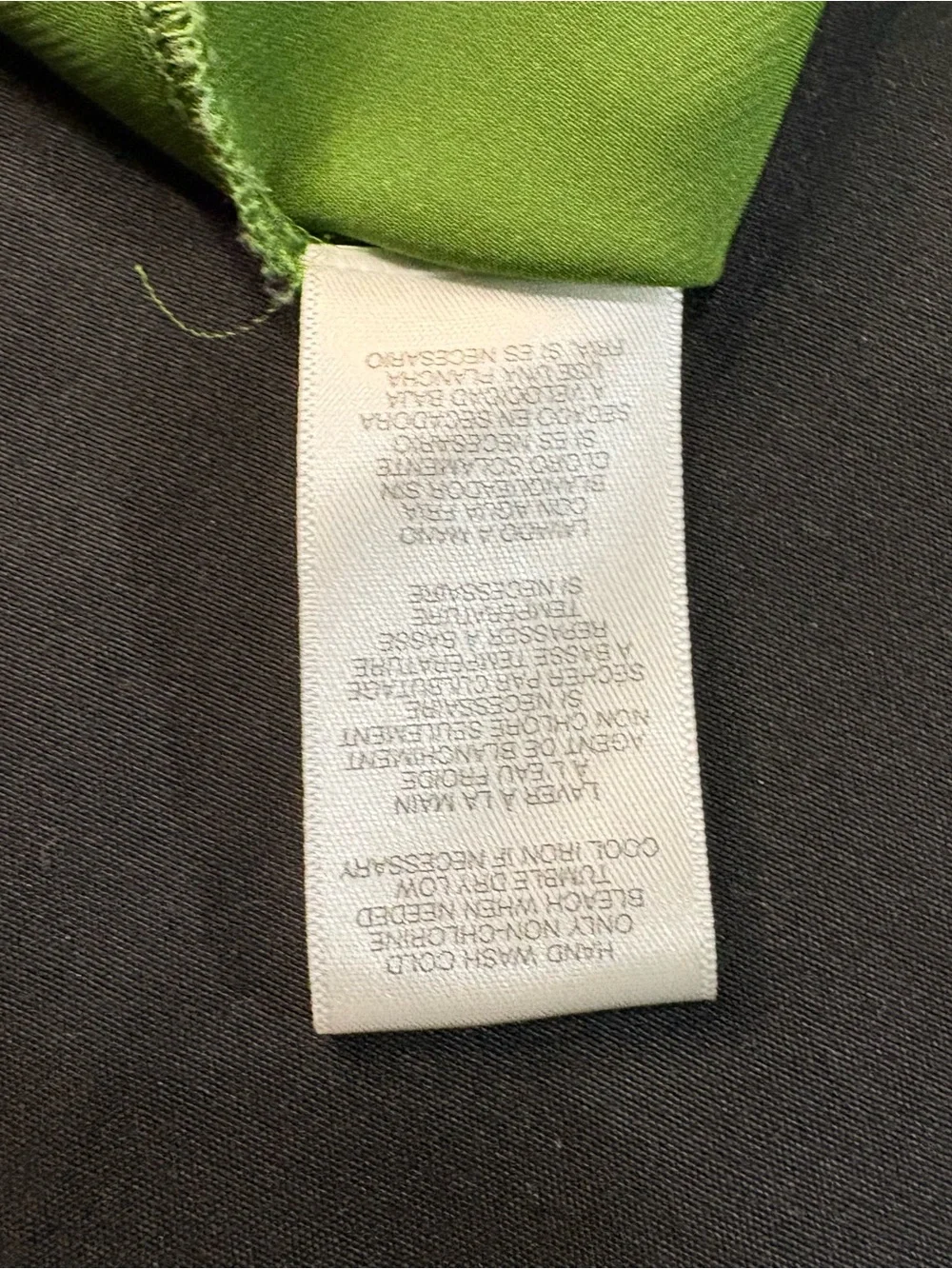 Michael Kors Lime Green Satin Lace-Up Tank Top L
